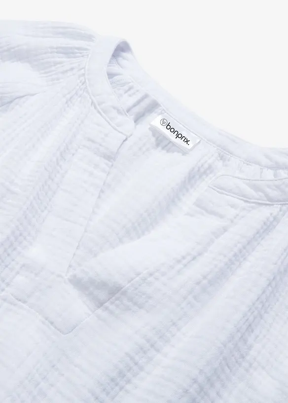 Oversize-Bluse aus Musselin, bonprix