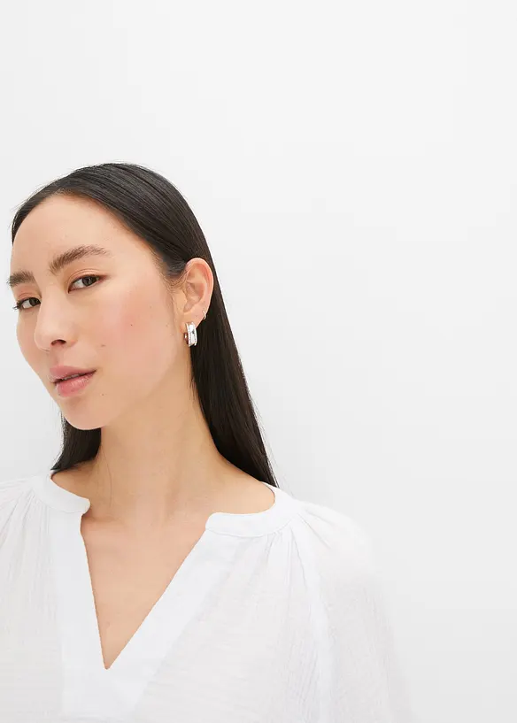 Oversize-Bluse aus Musselin, bonprix