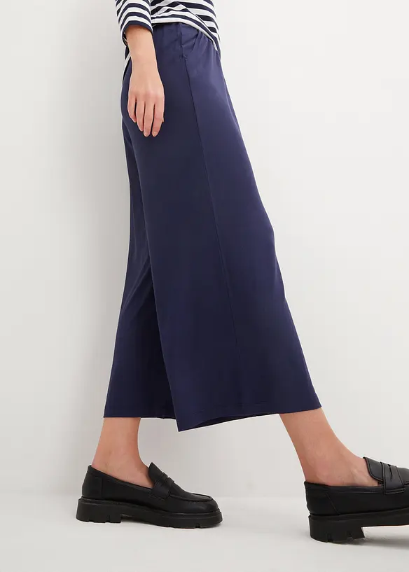 Pantalon 7/8 fluide en jersey viscose, bonprix