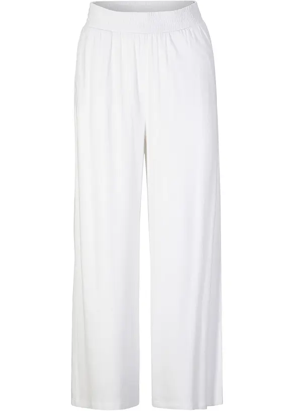 Pantalon fluide en jersey viscose, longueur 7/8, bonprix