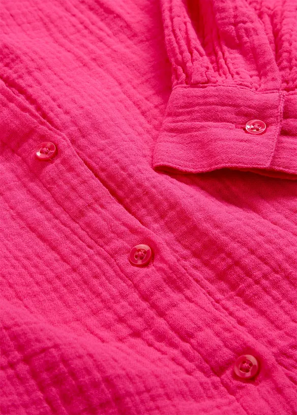 Longbluse aus luftigem Musselin, bonprix