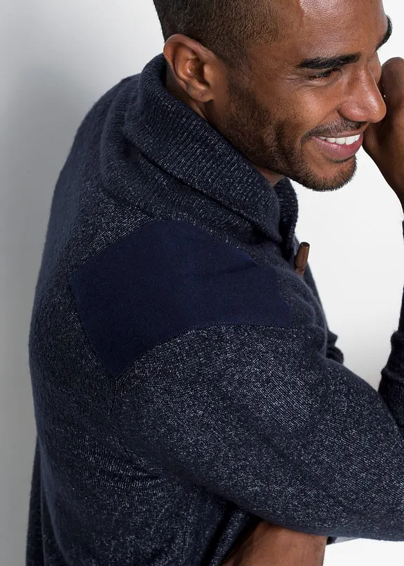 Pull en fine maille &agrave; col ch&acirc;le, bonprix