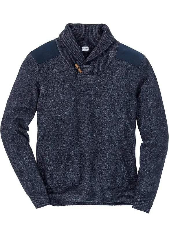 Pull en fine maille &agrave; col ch&acirc;le, bonprix