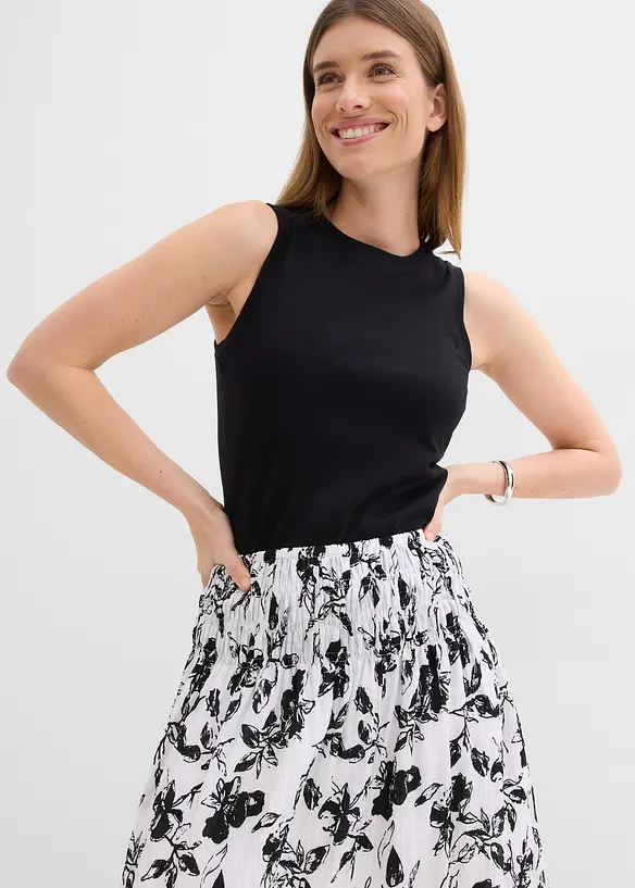 Midirock aus softer Viskose, bonprix