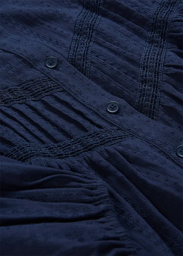 Bluse aus bestickter Baumwolle, bonprix