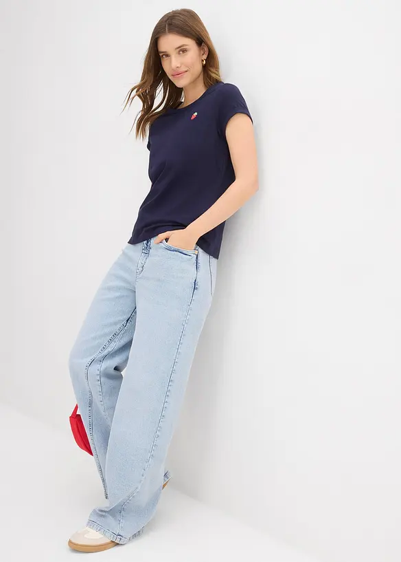 T-Shirt aus reiner Baumwolle, bonprix