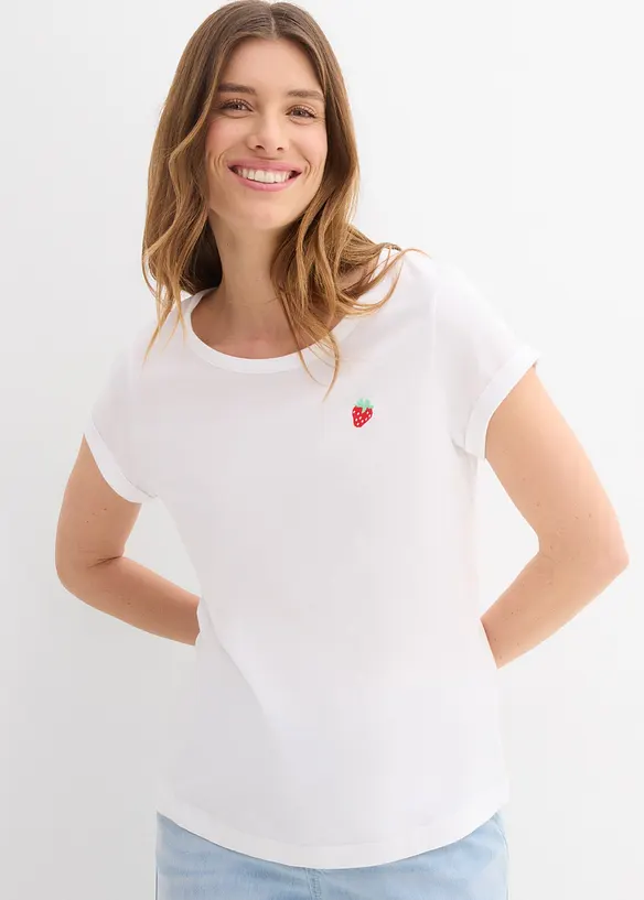 T-Shirt aus reiner Baumwolle, bonprix