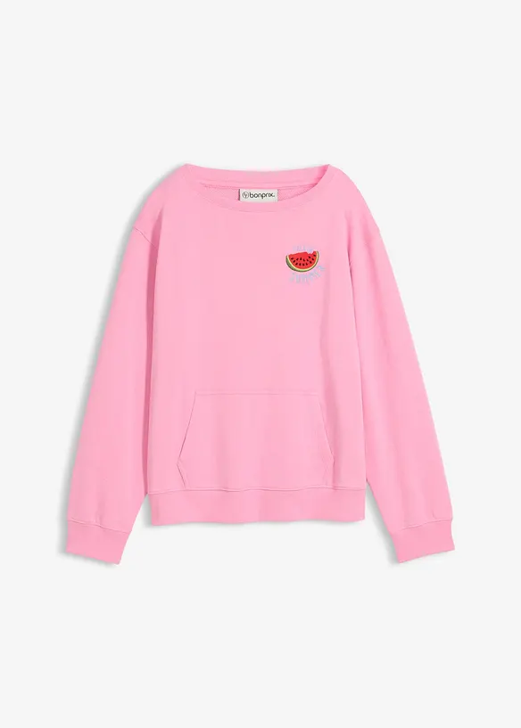Sweatshirt aus reiner Baumwolle, bonprix