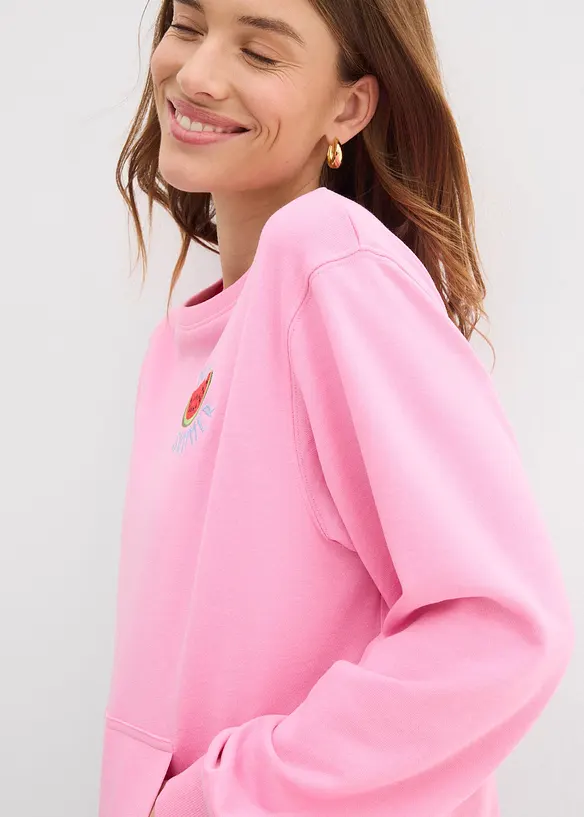 Sweatshirt aus reiner Baumwolle, bonprix
