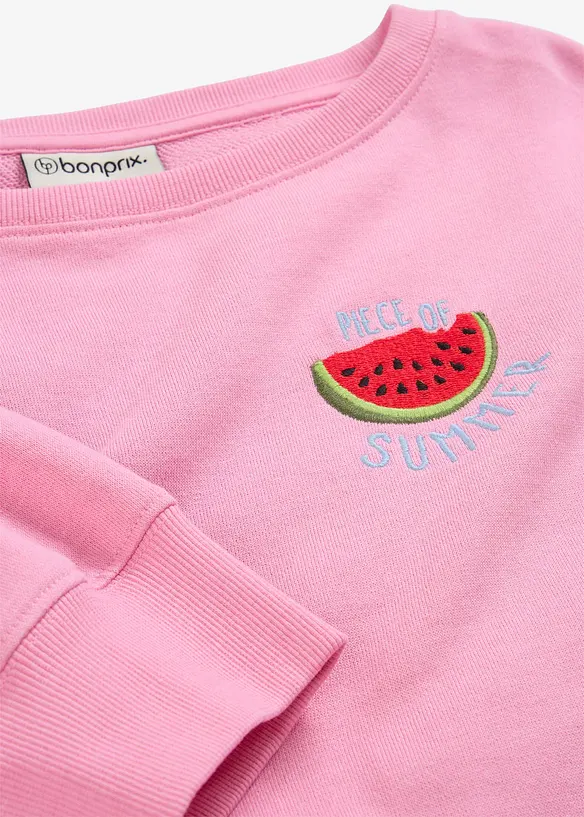 Sweatshirt aus reiner Baumwolle, bonprix