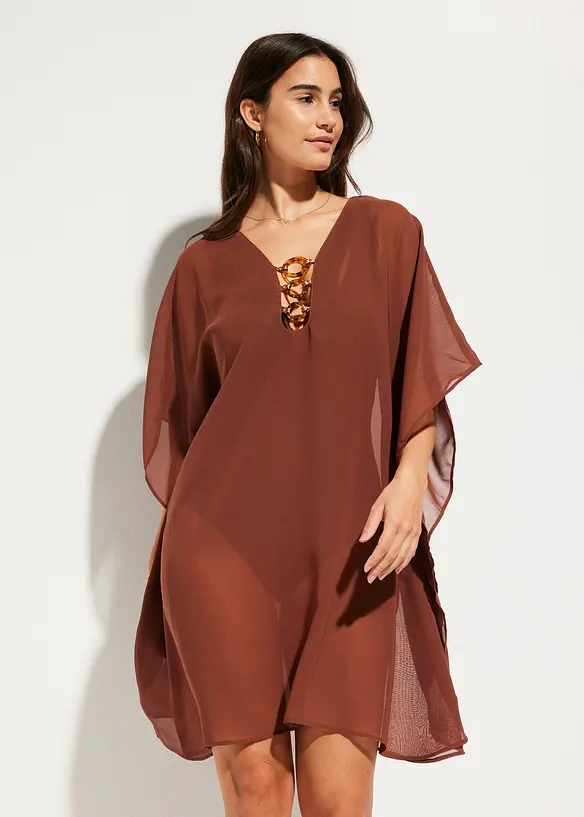 Strandtunika aus leichtem Chiffon, bonprix