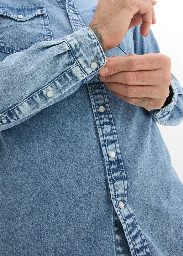 Jeanshemd aus reiner Bio-Baumwolle, bonprix