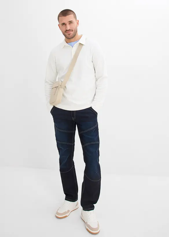 Jean regular et droit &agrave; taille extensible, bonprix