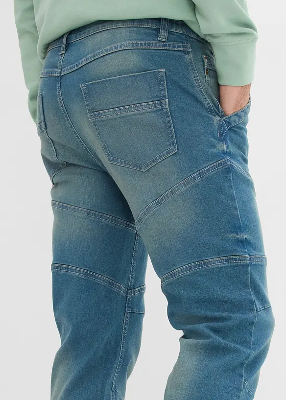 Jean regular et droit &agrave; taille extensible, bonprix