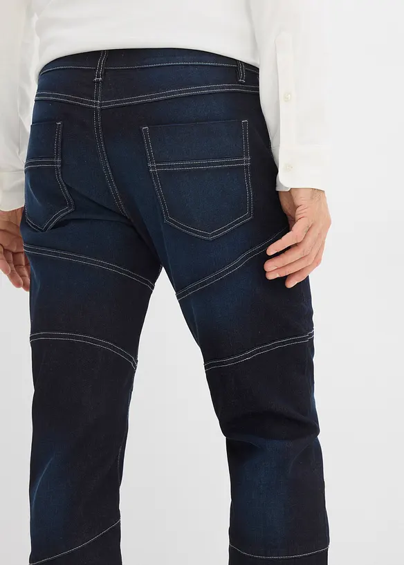 Jean regular et droit &agrave; taille extensible, bonprix