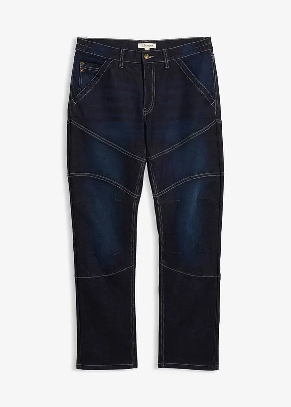 Jean regular et droit &agrave; taille extensible, bonprix