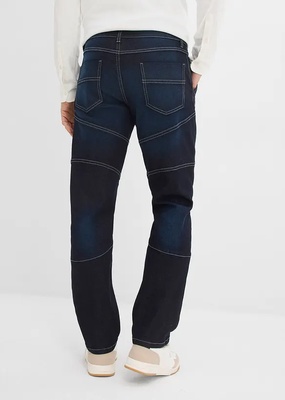 Jean regular et droit &agrave; taille extensible, bonprix