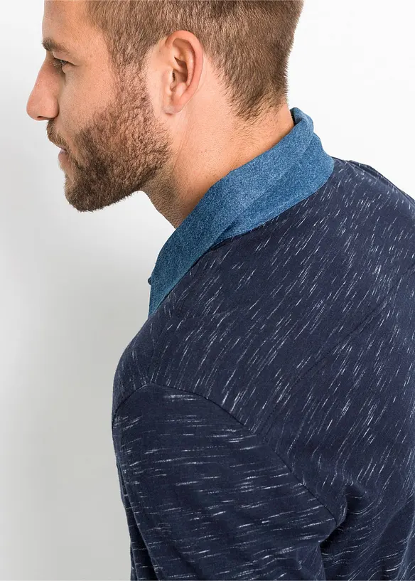 Polo manches longues 100% coton, bonprix