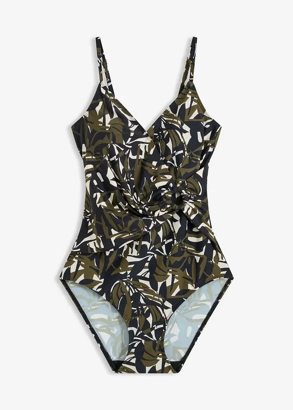 Maillot 1 pi&egrave;ce avec d&eacute;tail anneau, bonprix