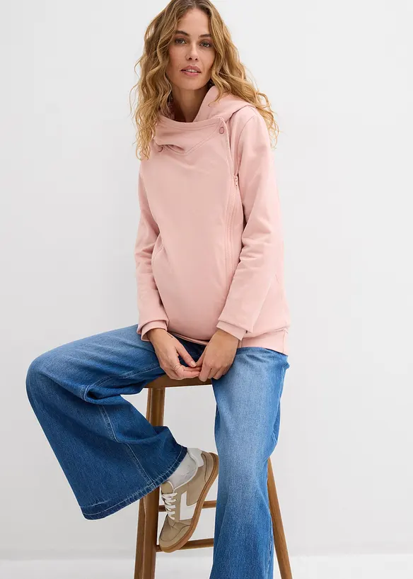 Sweat zipp&eacute; de grossesse 3en1 avec empi&egrave;cement de portage, bonprix