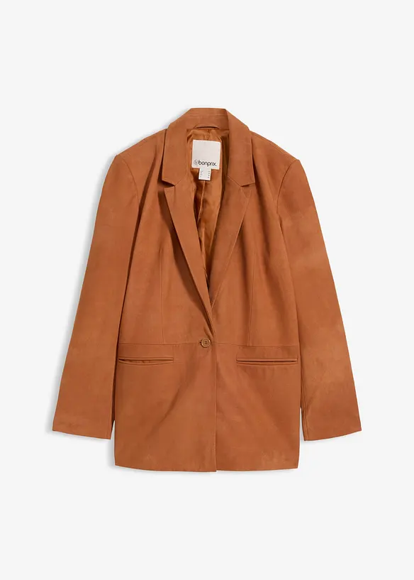 Blazer en cuir velours, bonprix