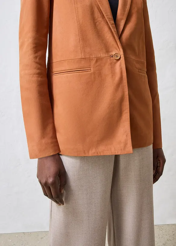 Blazer en cuir velours, bonprix