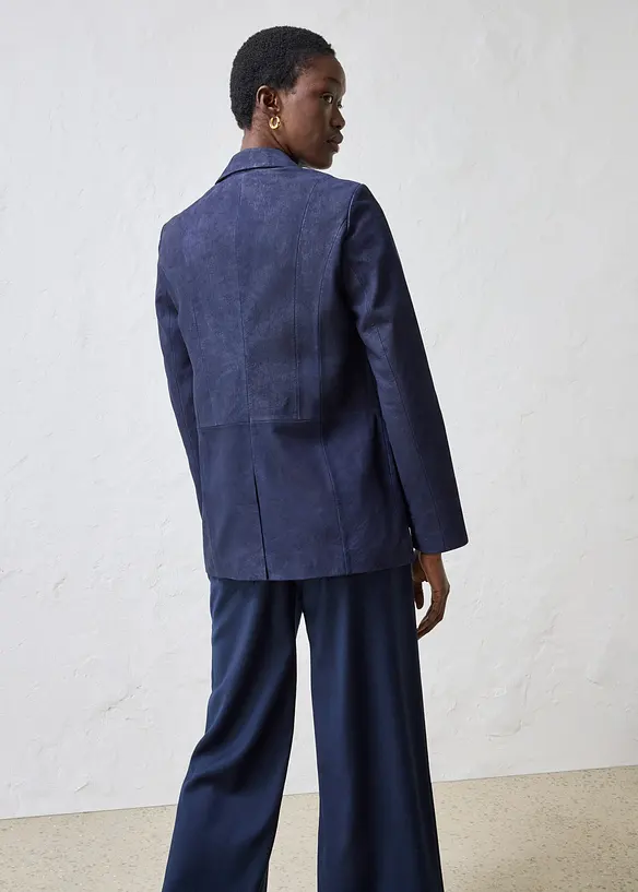 Blazer en cuir velours, bonprix