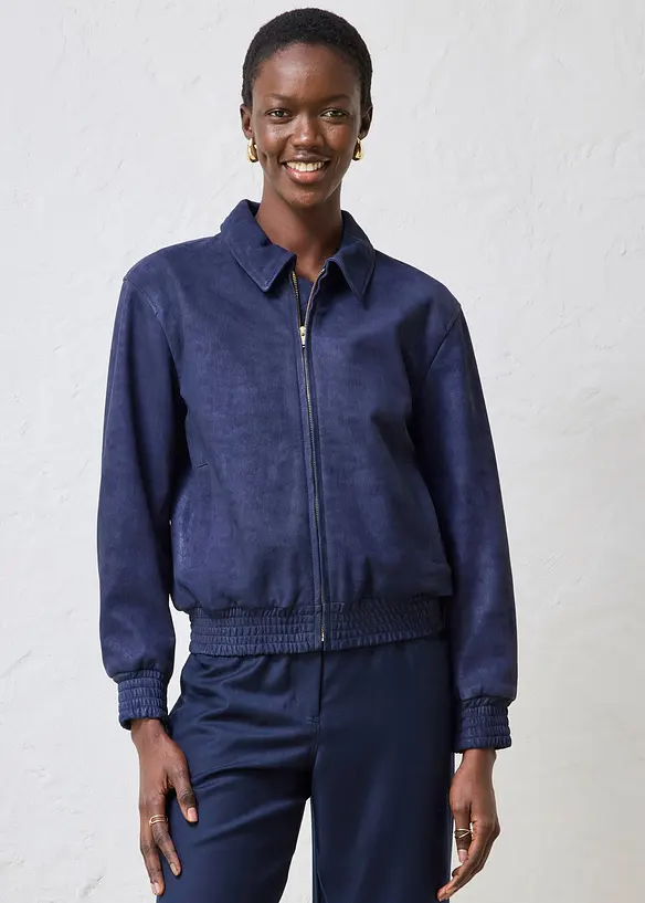 Blouson aus Veloursleder, bonprix