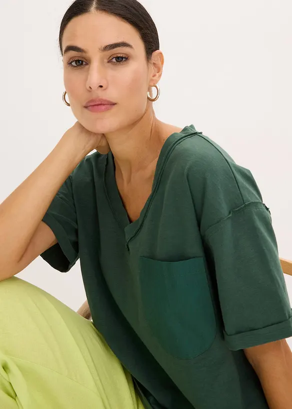 Oversize-Shirt aus reiner Baumwolle, bonprix