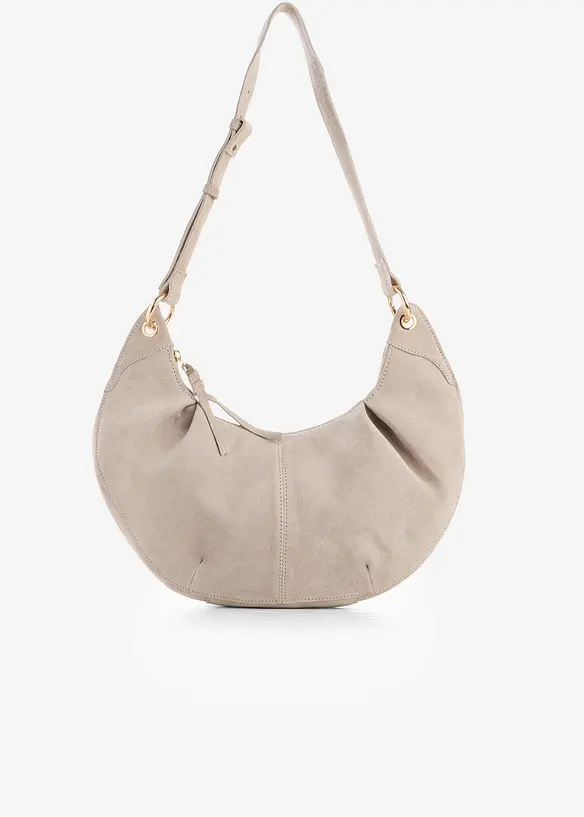 Umh&auml;ngetasche aus Veloursleder, bonprix