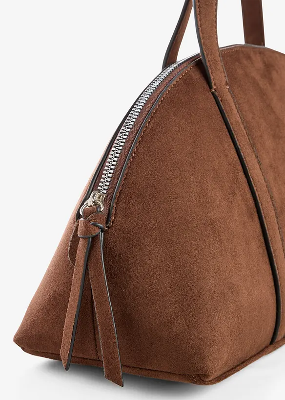 Umh&auml;ngetasche in Velourslederoptik, bonprix