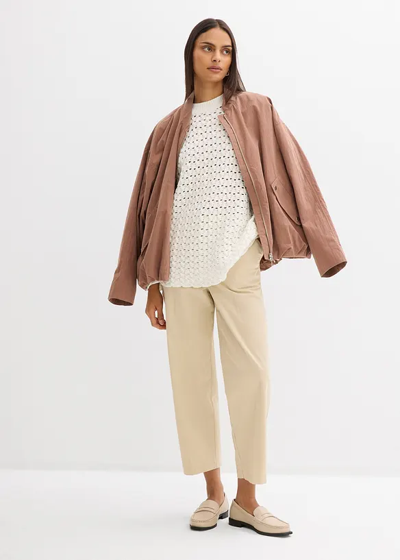 Pull en maille ajour&eacute;e, bonprix