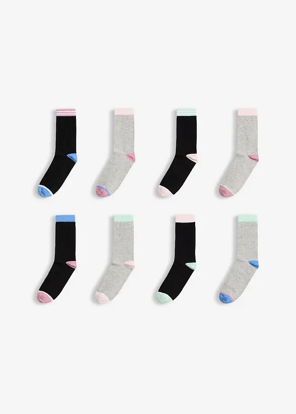 Socken mit Bio-Baumwolle (8er Pack), bonprix