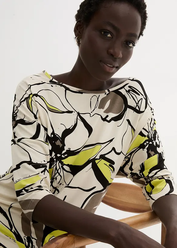 T-shirt manches chauve-souris &agrave; imprim&eacute; floral, bonprix