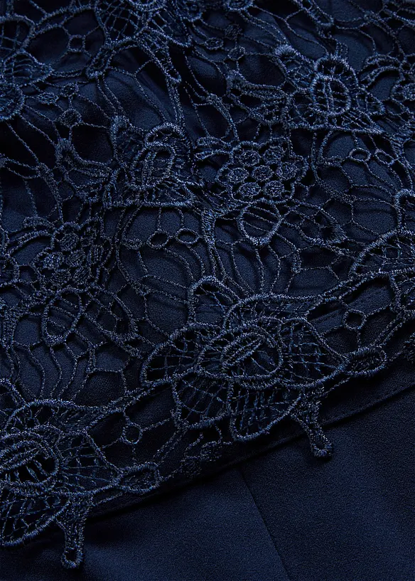 Combinaison douce en mati&egrave;re n&eacute;opr&egrave;ne avec dentelle, bonprix