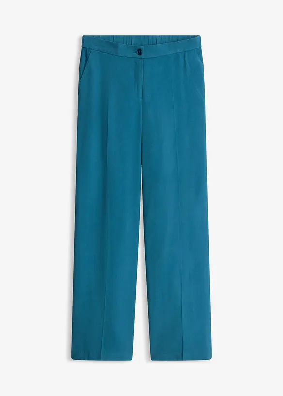 Pantalon large et l&eacute;ger &agrave; pinces, bonprix