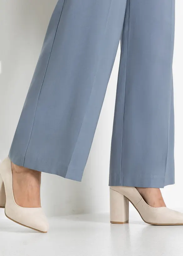 Pantalon large et l&eacute;ger &agrave; pinces, bonprix