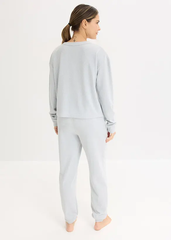 Ensemble d&rsquo;int&eacute;rieur doux en jersey gaufr&eacute;, bonprix