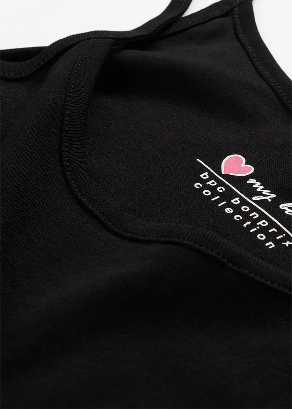 Spaghettitr&auml;ger-Top aus reiner Baumwolle (3er Pack), bonprix