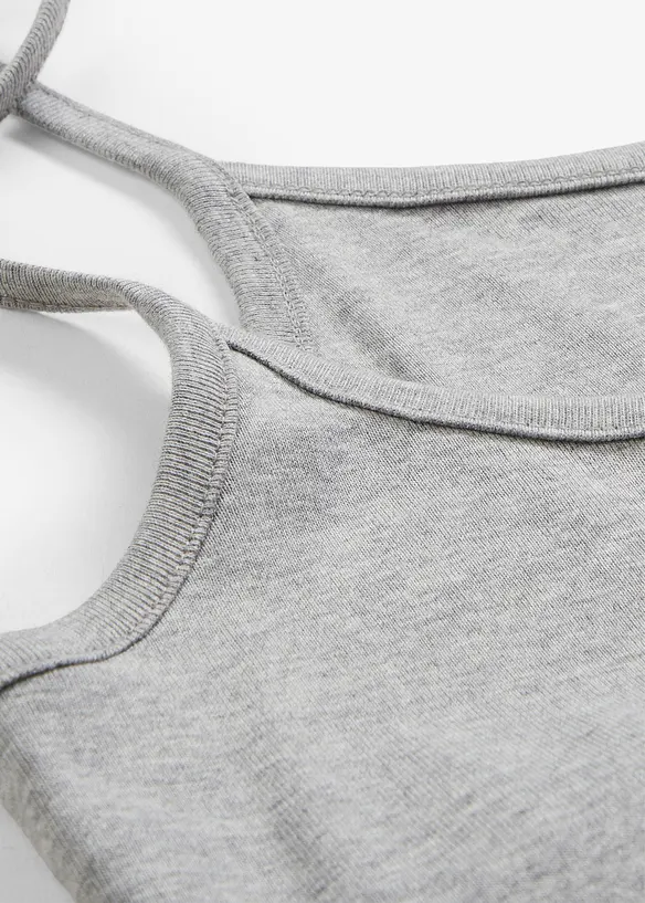 Spaghettitr&auml;ger-Top aus reiner Baumwolle (3er Pack), bonprix