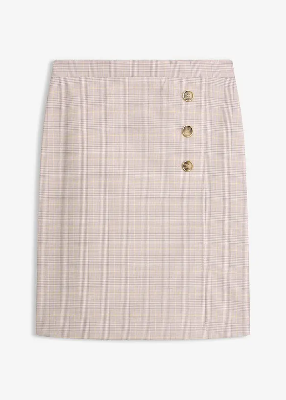 Jupe crayon &agrave; carreaux &eacute;cossais, bonprix