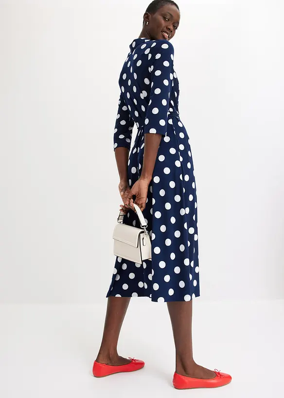 Hemdblusenkleid mit Bindeband (2-tlg.Set), bonprix