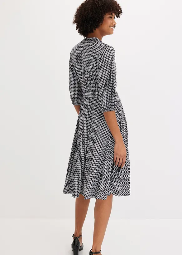 Jersey-Blusenkleid mit Bindeband (2.tlg-Set), bonprix