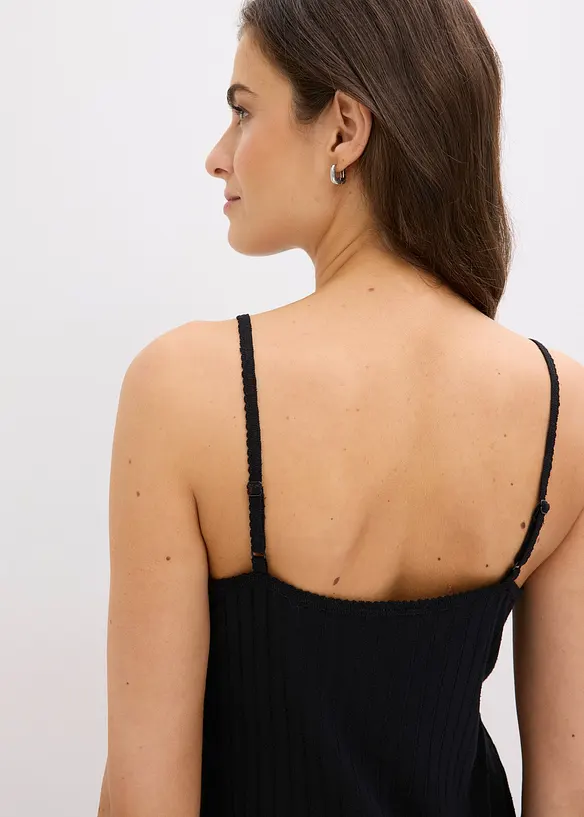 Pyjama aus weichen Pointelle-Jersey, bonprix