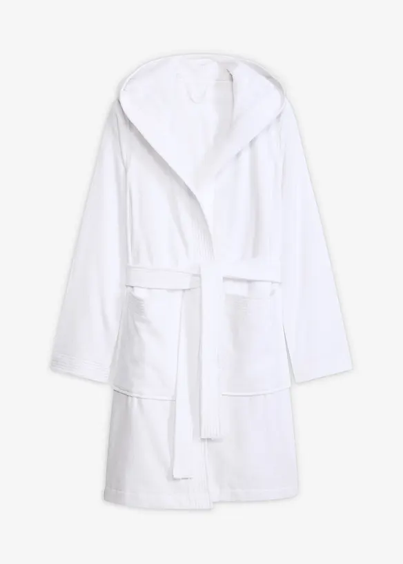Peignoir &agrave; capuche en &eacute;ponge 100% coton, bonprix