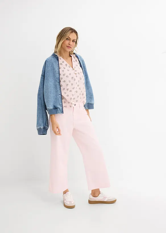 Blouse l&eacute;g&egrave;re et oversize en gaze de coton, bonprix
