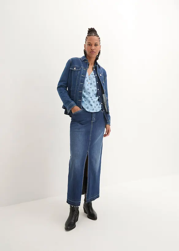 Blouse oversize en gaze de coton l&eacute;g&egrave;re, bonprix