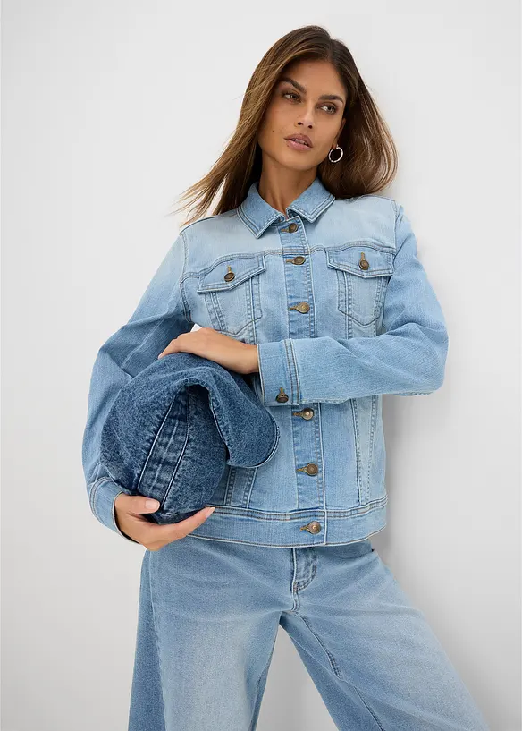 Stretch-Jeansjacke, Basic, bonprix