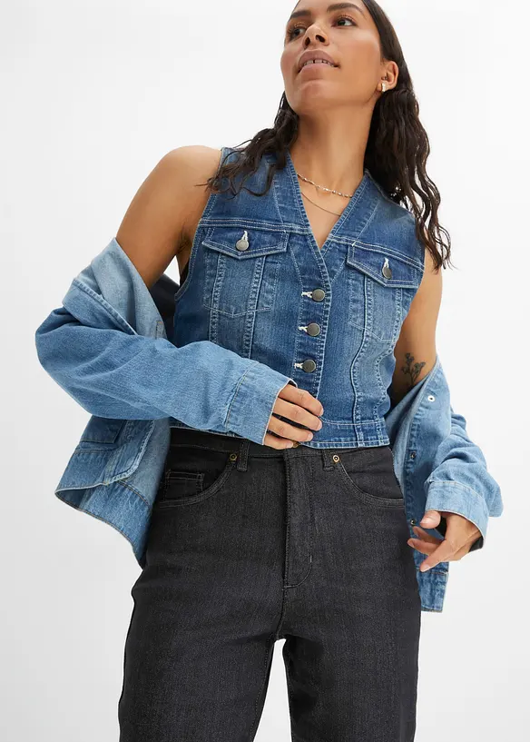 Mom Jeans High Waist, Stretch, bonprix