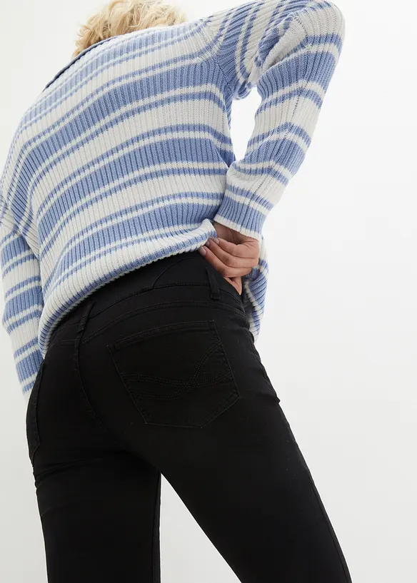 Jean skinny taille haute, chaud et sculptant, bonprix